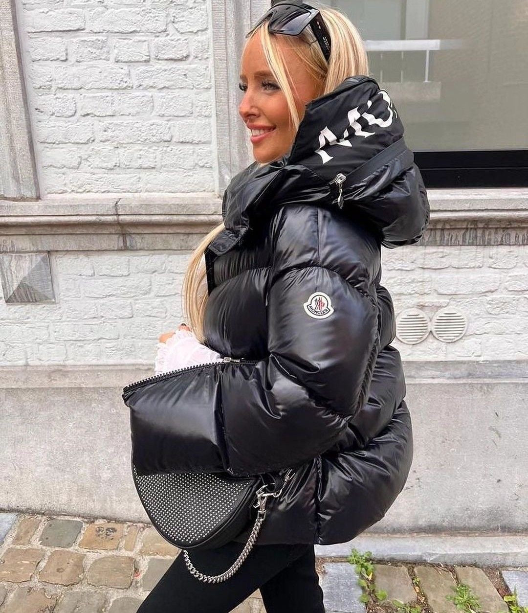 Doudoune à Capuche Moncler Huppe