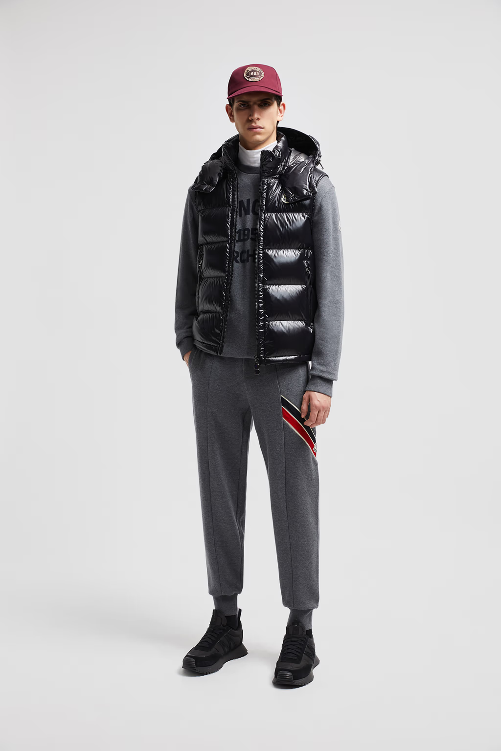 Doudoune sans manches Moncler à capuche